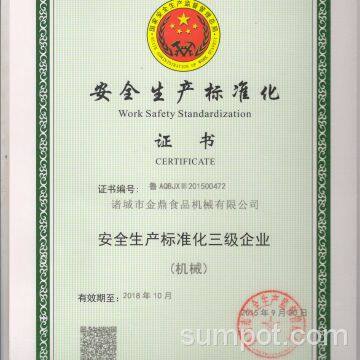 Work safety standardization