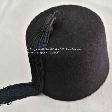 Fez wool cap  / Turkish Cap  / Fez  cap / Muslim wool cap / Turkey wool cap / Turkey punch tasselled cap