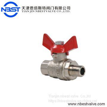 1/2''Brass Gas Ball Valve With Butterfly Handle photo-2