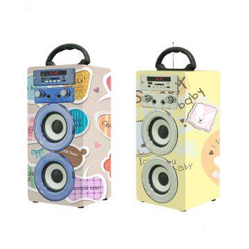 Wonderful Sound Rechargeable 1200mah Wireless Karaoke Party Speaker Outdoor Music System With USB/AUX/TF Card/Microphone photo-5