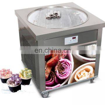 2018 Latest Single Pan Double Pan Ice Cream Roll Machine Ice Cream Roll Making Machie