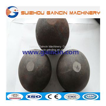 core hardness HRC56 to 65 grinding balls, high alloyed forged milling balls, steel forged grinding balls