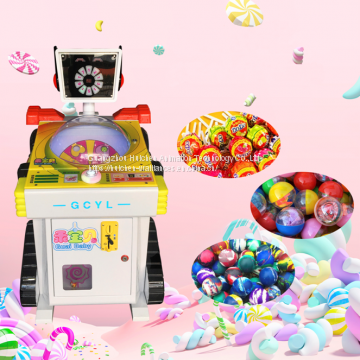 New Coin Operated Kids Prize Candy Game Machine, Lollipops Vending Machine Game For Sale