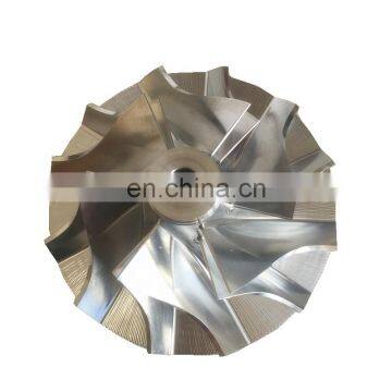 T61 409033-0013 59.50/94.02mm 6+6 blades turbocharger milling/aluminum 2618/billet compressor wheel