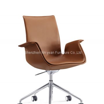 FK low back lounge chair 3 star legs / 5 star legs both available genuine leather office chair best budget ergonomic chair