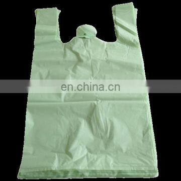 100%  Biodegradable customized logo print t-shirt bag hot selling in Europe