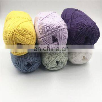 Handknitting Yarn 100% Cotton Colorful Cotton Yarn for Knitting and Crochet photo-2