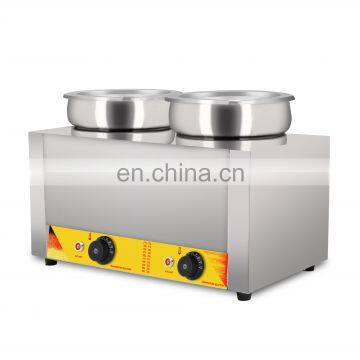 stainless steel pot 2 pot sauce warmer