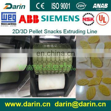 Extruded Fried Snack Food 3D Flour Bugles Chips Making Machine