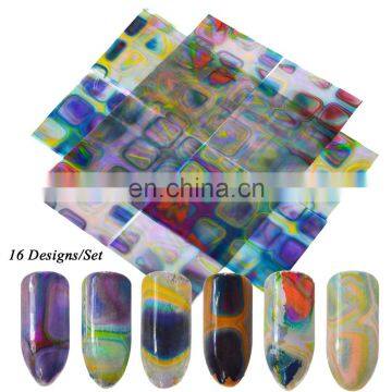 Nail Art Transfer Foil Transfer Stickers Paper Nail Decals Set