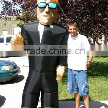 Hot sell inflatable character custume for decoration