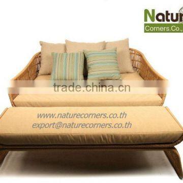 Outdoor Rattan Sofa Bed Lounger