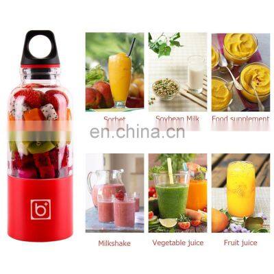 Juicer Factory 500ml 2 Blades Juicer Cup Portable Usb Juicer Blender Bottles Usb Blender photo-5