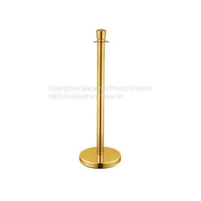 LG-M1 Titanium Golden Queue Barrier Stainless Steel Crowd Control Stanchion Posts