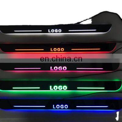 Led Door Sill Plate Strip step light door decoration step for chevrolet malibu dynamic sequential style