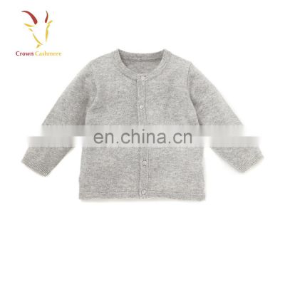 Baby Boy Cashmere Cardigan Sweater Plain Kids Cardigan