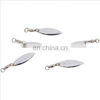 Willow leaf  Metal Spoon  Fishing Lures Stainless Steel Hard Sequin Paillette vib Blades Shakee Blades Jig Dancer Blades  diy