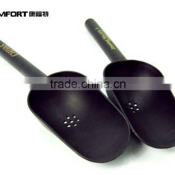 Black Plastic Mini Ice Bucket Scoop photo-3