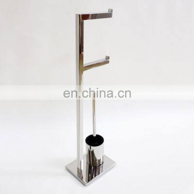 Towel Rack Holder Stand Bathroom Accessory Set Towel Racks Stainless Steel Freestanding Holder Toilet Brush for Bathroom Toilet