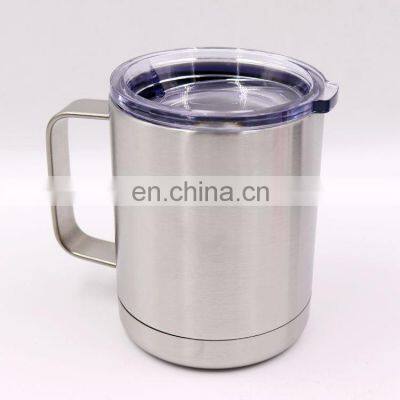 10oz new style Double Wall 304 Stainless Steel Mug With Lid and handle cup