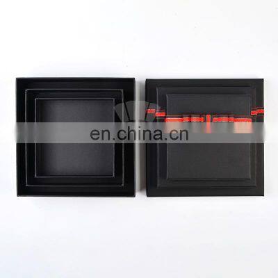 Custom Black Cardboard Bridesmaid Proposal Decorative Gift Boxes With Lids For Birthday Party Christmas