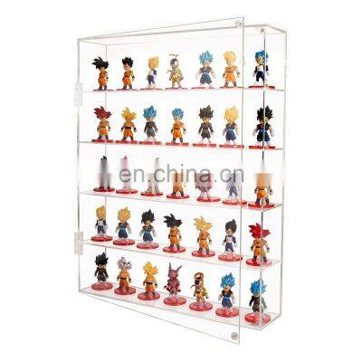 Dust-Proof Clear Wall Mounted Acrylic Display Cabinet Display Case for Pop Figures