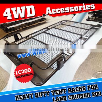 CHINA POWDER COATED STEEL 4X4 ROOF CAGE ROOF RACK FOR TOYOTA LAND CRUISER FJ200 ARB STYLES