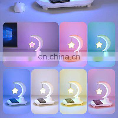 Wireless Charging Plug In Children's Night Light Led Bluetooth Speaker 7color Change Smart Baby Night Light photo-5