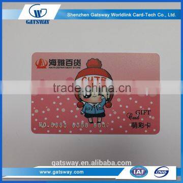 loyalty & membership card,plastic rfid loyalty card for gym