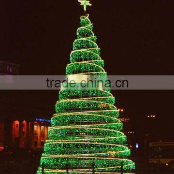 New style outdoor lighted 15 meters giant christmas tree