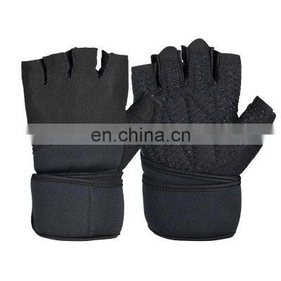 Custom Hand Workout Weightlifting Fitness Workout Gloves Men Weight Lifting Gym Gloves With Wrist Support photo-3