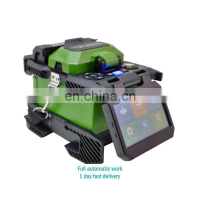 Full automatic touch operate 7 Seconds fast splicing optical fiber fusion splicer machine fiber optic for FTTH