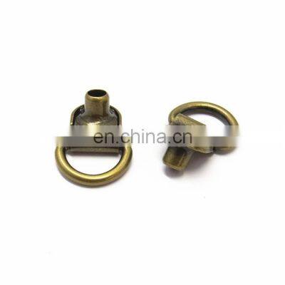 Antique Brass D Ring Shoe Eyelet Hooks Boot Metal Eyelets Hooks For Hiking Boot photo-4
