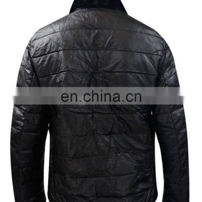 Custom Design Fashion Hot Selling Padded Quilted Puffer Jacket Men Black Winter Puffer Jacket photo-3