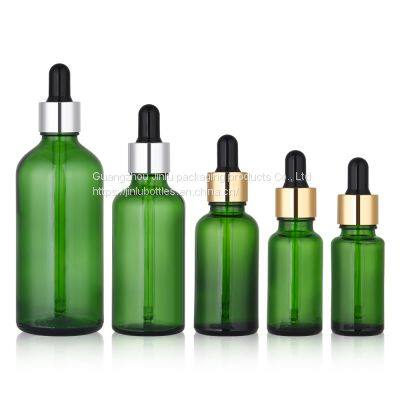 5ml Green Essential Oil Sub Bottled Spot Aromatic Dropper Glass Bottle 100ml Bayonet Anti-theft Cap Sample Bottle photo-2