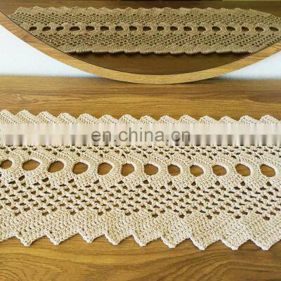 Hot Selling Macrame Crochet Table Runner, Decor Table Cotton Knitted Runner Wholesale in Vietnam photo-2
