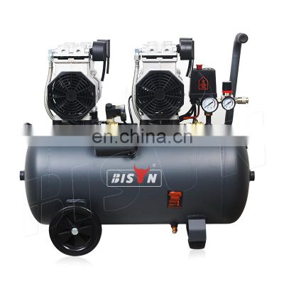 Bison China 3Hp 230V 50Hz Silent Air Compressor Car Ac Oil Less Piston Air Compressors