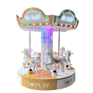 Children's Train Playground Horse Vintage Equipment Carousel Ride For Kids photo-2