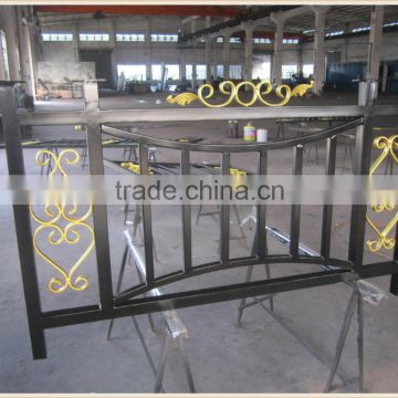 galvanizing light golden color acrylic painting balcony railing designs