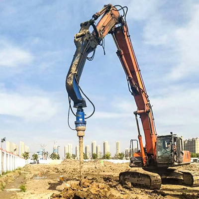 Drilling Rig Earth DrillHydraulic Soil Drill Excavator Accessories Hydraulic Spiral Pile photo-4