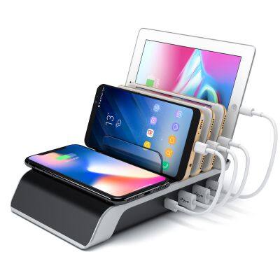 Innovative 10W Fast Charging Wireless Charger with USB Type-C Port Smart Phone Holder Multi-Function Integrated 15W Output Power