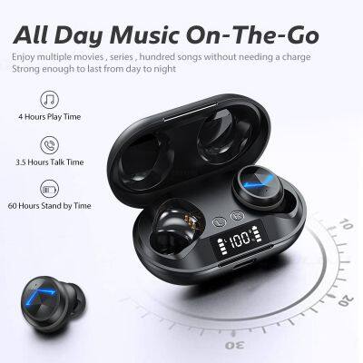 New C6 TWS HD Stereo Wireless Noise Cancelling Sport Game Sweatproof Fingerprint Touch Earphones photo-6