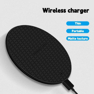 Custom Cargador Portatil Wireless Charger for Iphone Android Mobile Portable Charging Wireless Charger Pad With Led Circle Light photo-6