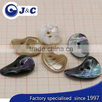 ox Horn Shape Buttons,white Pearl Lip Sea Shell,black MOP,mother of Shell Blank Quality Choice photo-3