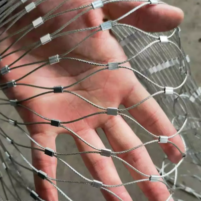 Filet en corde d'acier inoxydable flexible pour la montée des plantes, la clôture de jardin et la construction de murs verts, Facile à installer