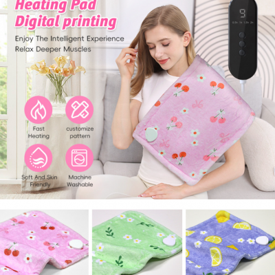 Manta de aquecimento para escritório em casa no inverno com temperatura constante, impressão segura com temporizador, cobertor elétrico personalizado (Wechat: 13510231336)