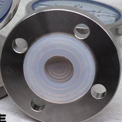 Diaphragm Pressure Gauge Industrial SS316 PTFE Flange 100mm Diaphragm Seal Corrosion Proof Pressure Gauge photo-2