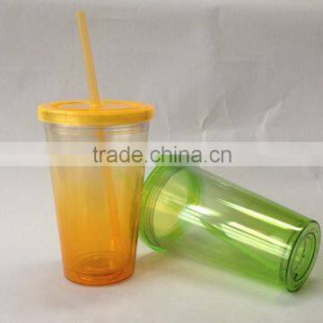 Color Changing Plastic Cup Gradient Color Water Bottle photo-4