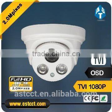 1080P TVI Camera PC Polished fixed lens 2.0MP OSD Controller CCTV Camera COMS TVI Color IR Dome CCTV Camera