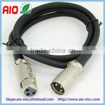 3 Pin XLR cannon connector tpye male plug to female jack microphone extension cable